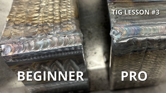 Comparing a beginner vs pro TIG weld 